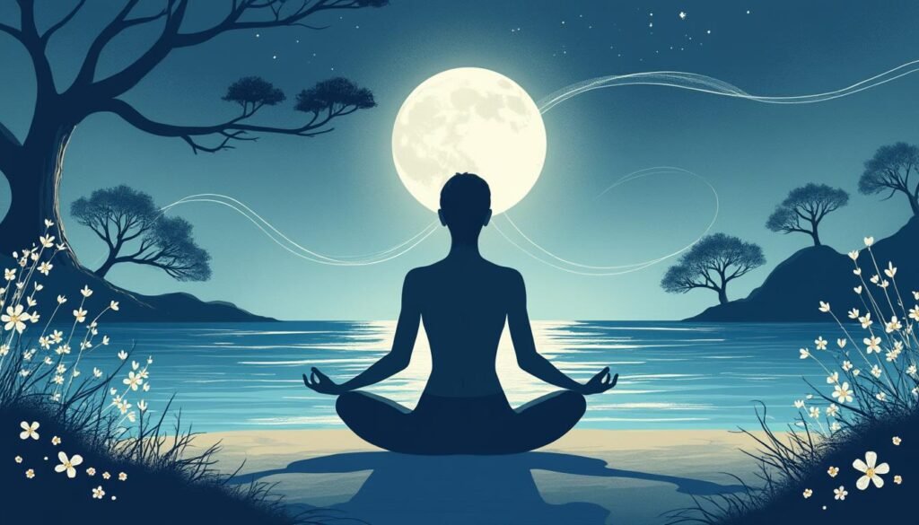 découvrez un rituel de yoga spécial pleine lune pour vous libérer des énergies négatives, respirer profondément et renaître. pratiquez des postures et des exercices de respiration pour retrouver équilibre et sérénité.