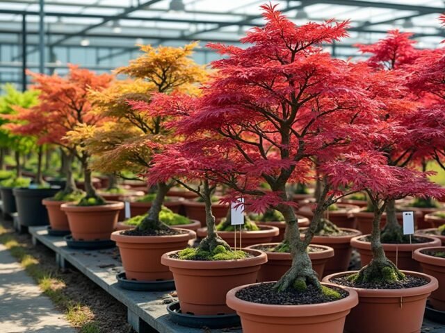 Achetez vos érables du Japon greffés en ligne chez notre pépinière spécialisée