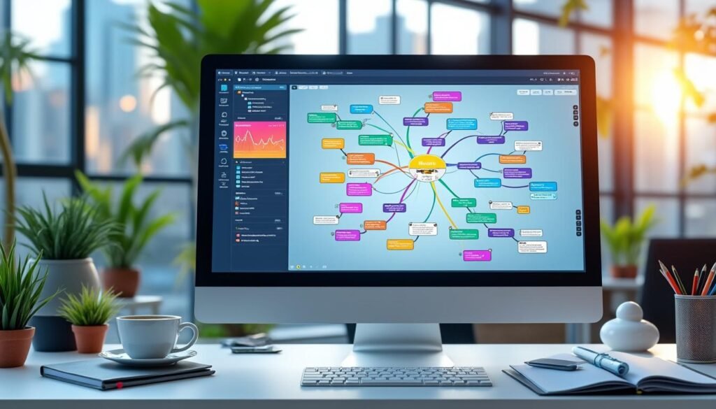 générateur de carte mentale sur bourse-apprentissage.com pour organiser et visualiser facilement vos projets d'apprentissage et de formation.