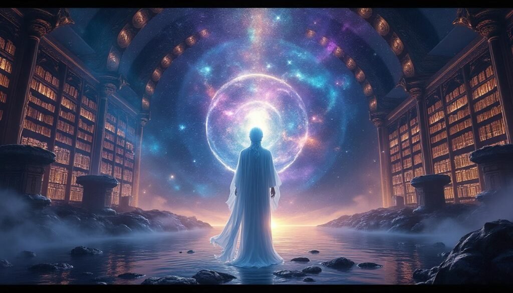 découvrez les annales akashiques et leur rôle en tant que mémoire universelle de l'âme, permettant d'explorer les expériences passées pour mieux comprendre votre chemin de vie.